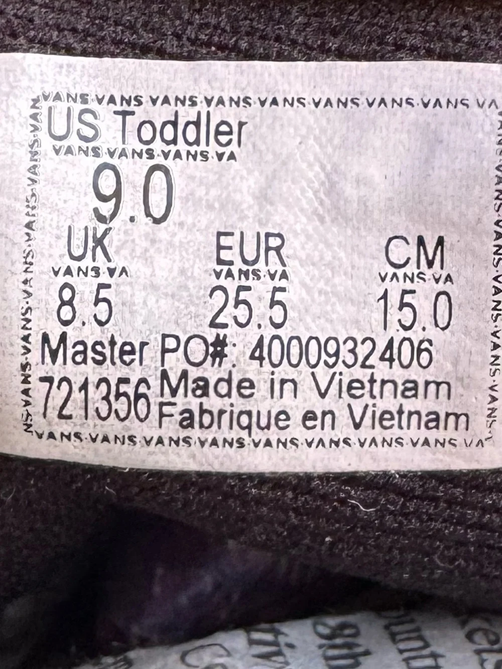 Vans kids velcro